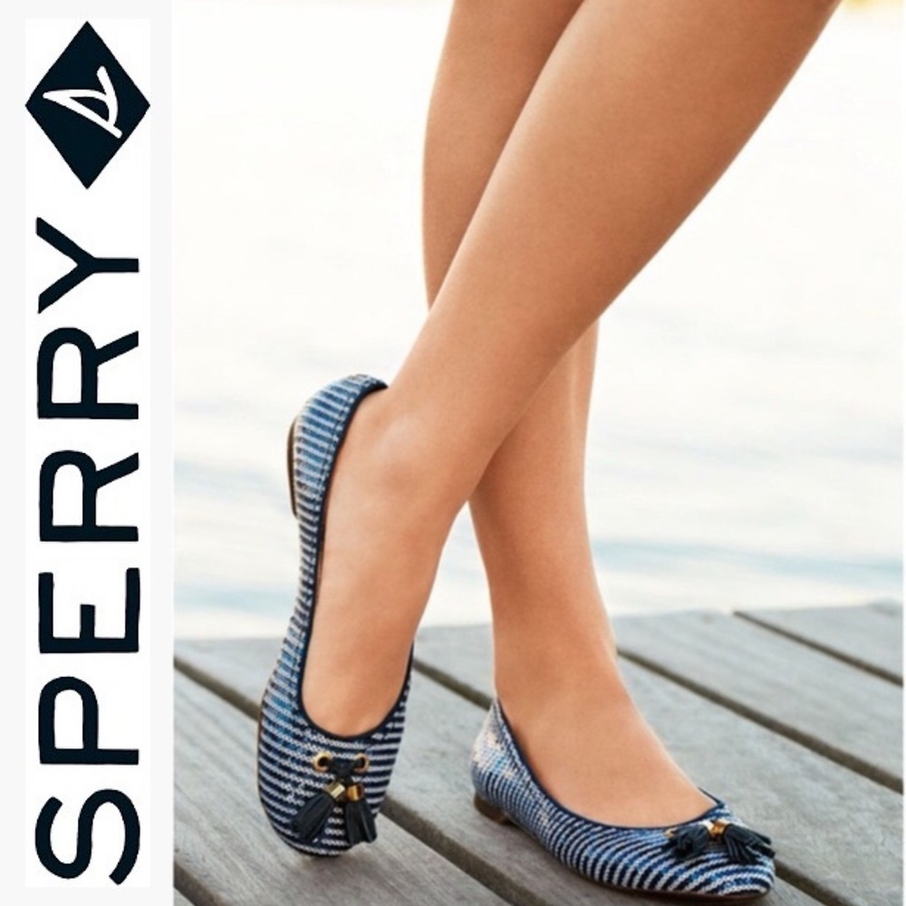 { Sperry } : “Bliss” Sequin Ballet Flats